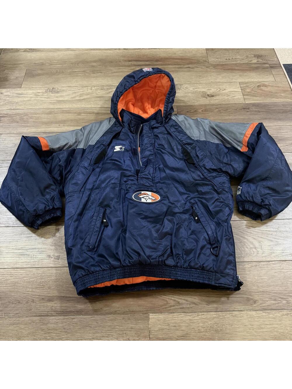 Vintage Denver Broncos Starter Pro Line NFL Puffer Jacket